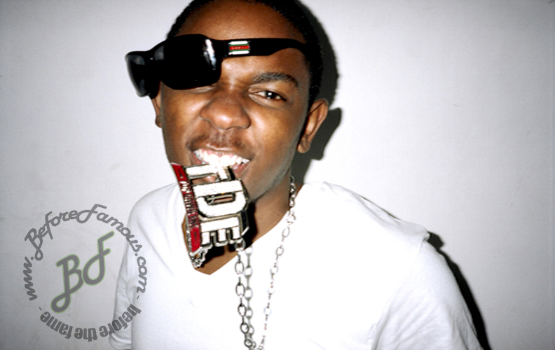 Kendrick Lamara Biting on Diamond TDE Chain